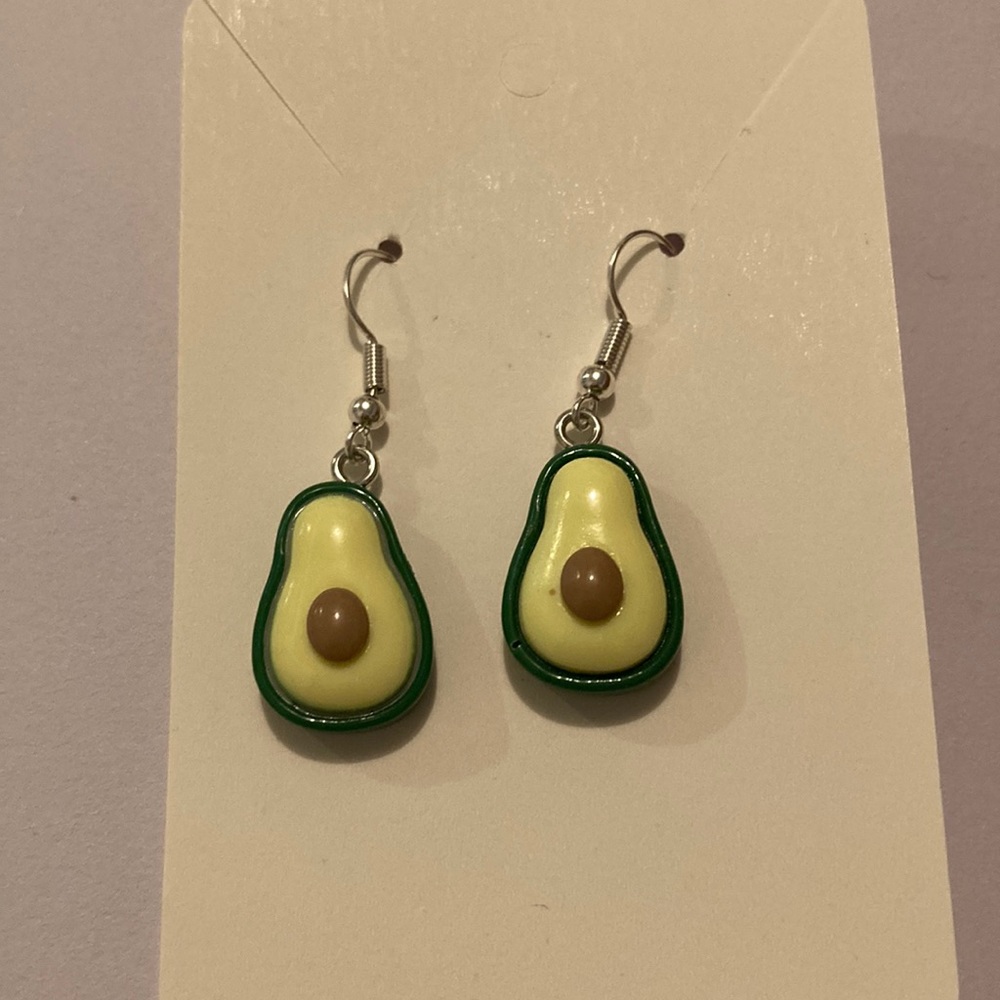 Handmade Avocado Earrings
